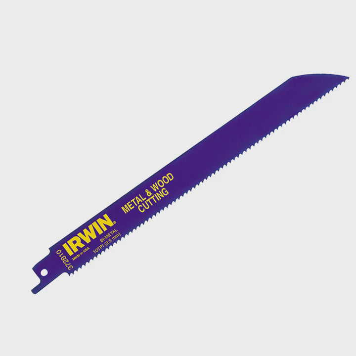 Irwin 10504159 300mm Sabre Saw Blades 110R Metal & Wood Cutting Pack of 5