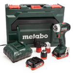 Metabo BS12BLQ 12V Brushless PowerMaxx Drill Driver Kit with 2 x 4.0Ah Battery UK601039801