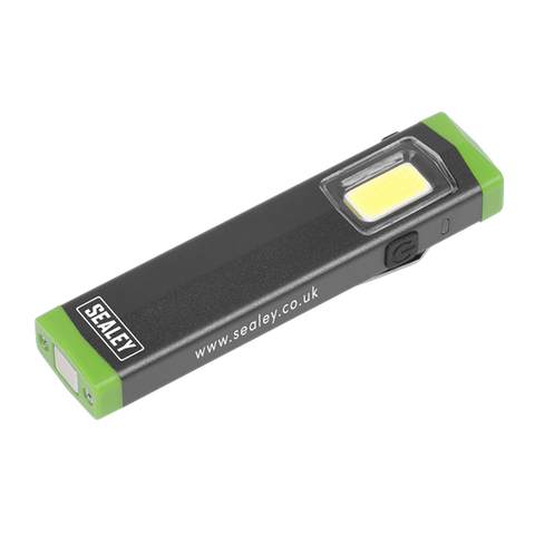 Sealey LED500SB 3W COB LED Super Beam Aluminium Mini Hand Torch