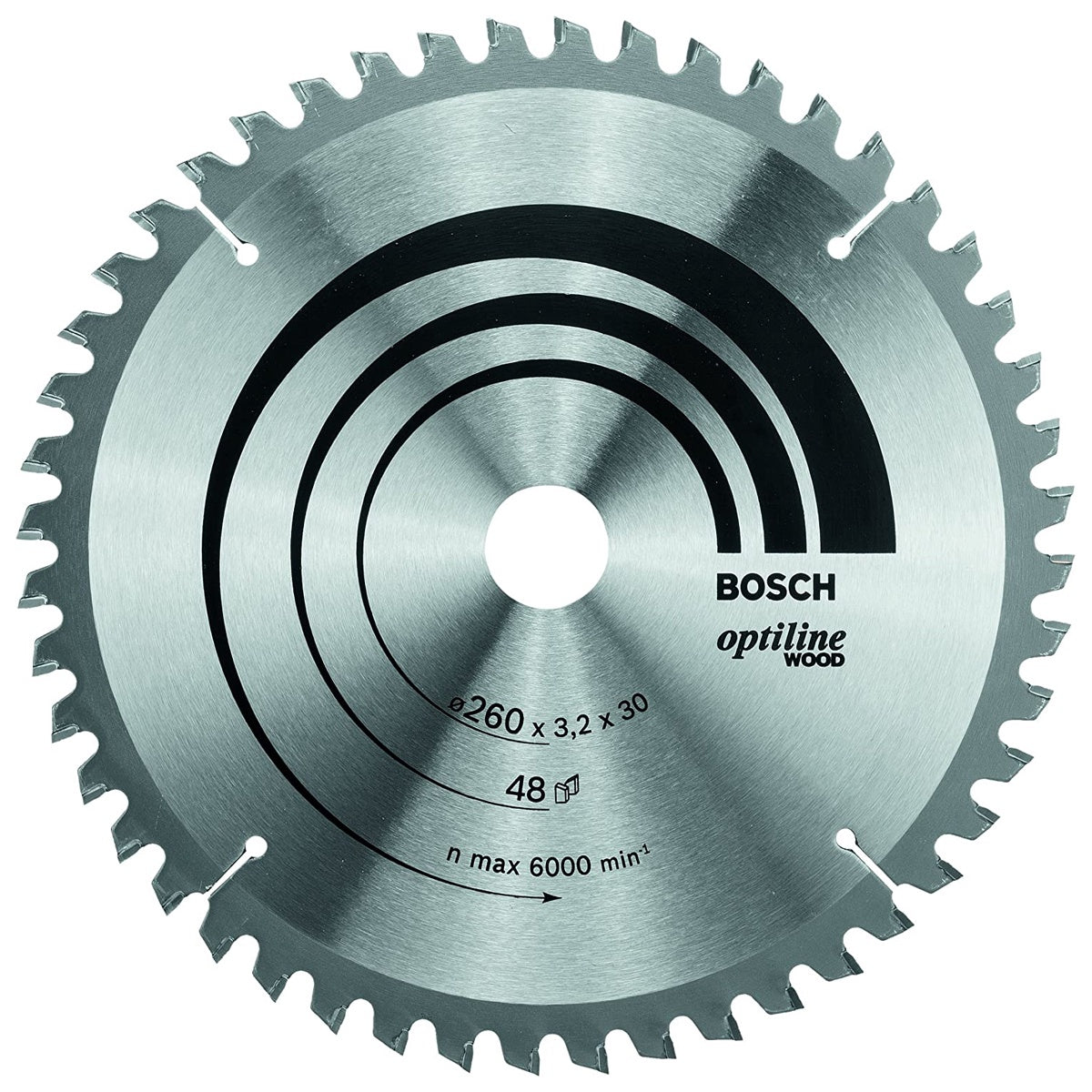Bosch 260mm 48T Wood Circular Saw Blade Optiline 2608641202 260 X 3.2 X 30mm
