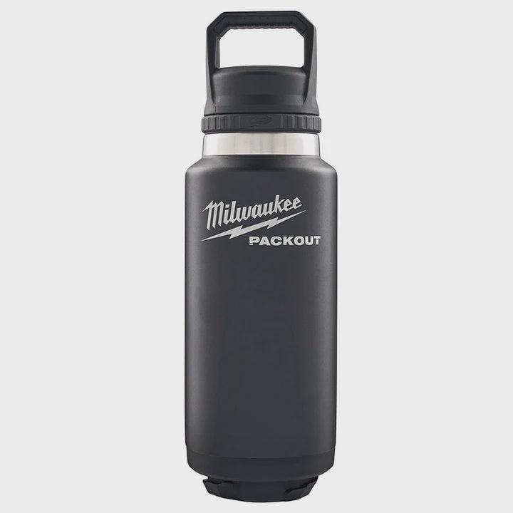 Milwaukee Packout 1065ml Chug Lid Bottle Black 4932493468