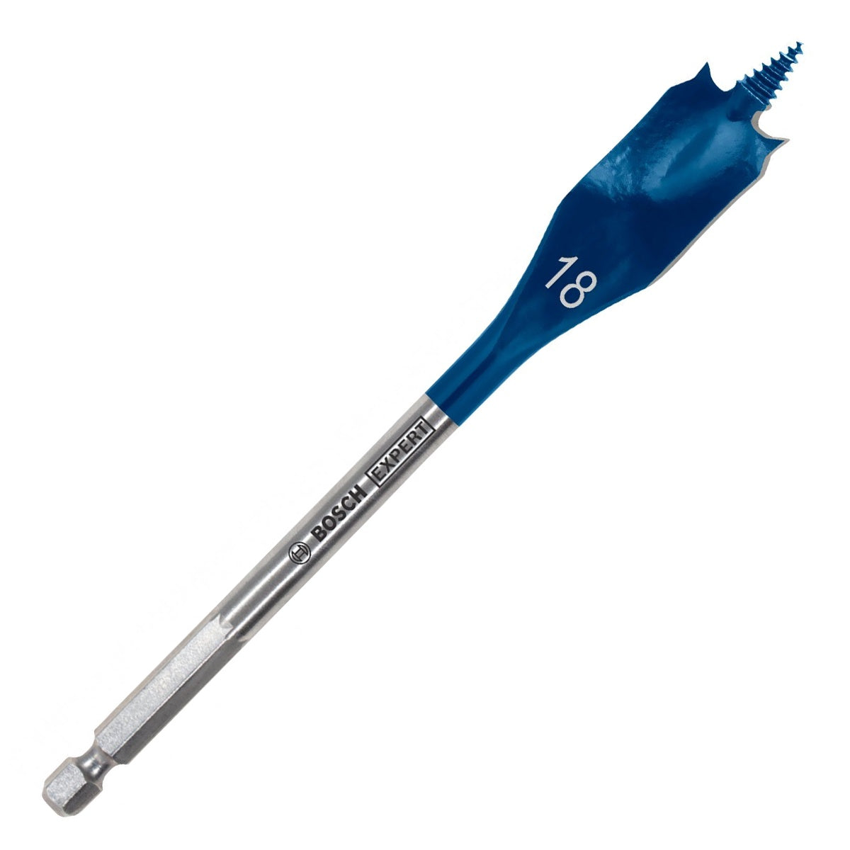 Bosch Expert Selfcut Spade Flat Wood Drill Bit 18 x 152mm Hex Shank 1/4" 2608900317