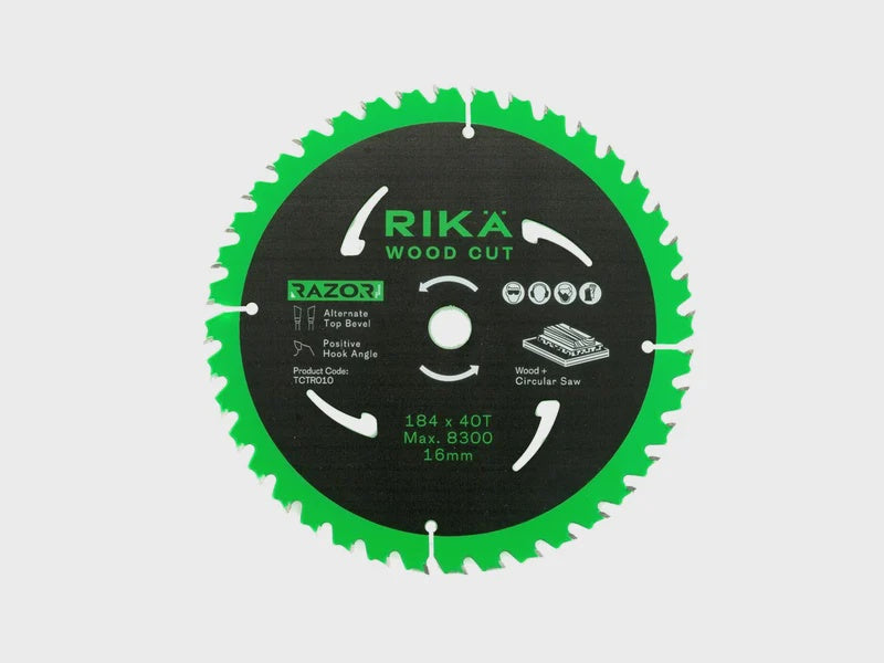 RIKA TCTR010 Razor Pro TCT Circular Saw Blade 184mm x 40T x 16mm
