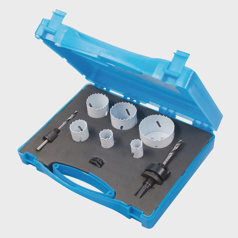 Silverline Plumbers Bi-Metal Holesaw Kit 9pce 595759