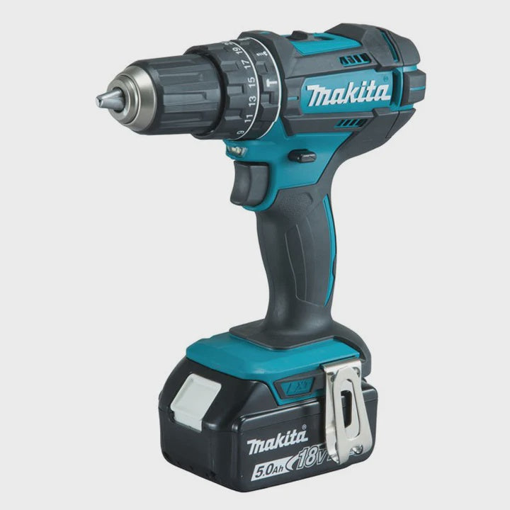 Makita DLX2137PTJ 18V Combi Drill + Rotary Hammer Drill With 4 x 5.0Ah Batteries, Charger & Case