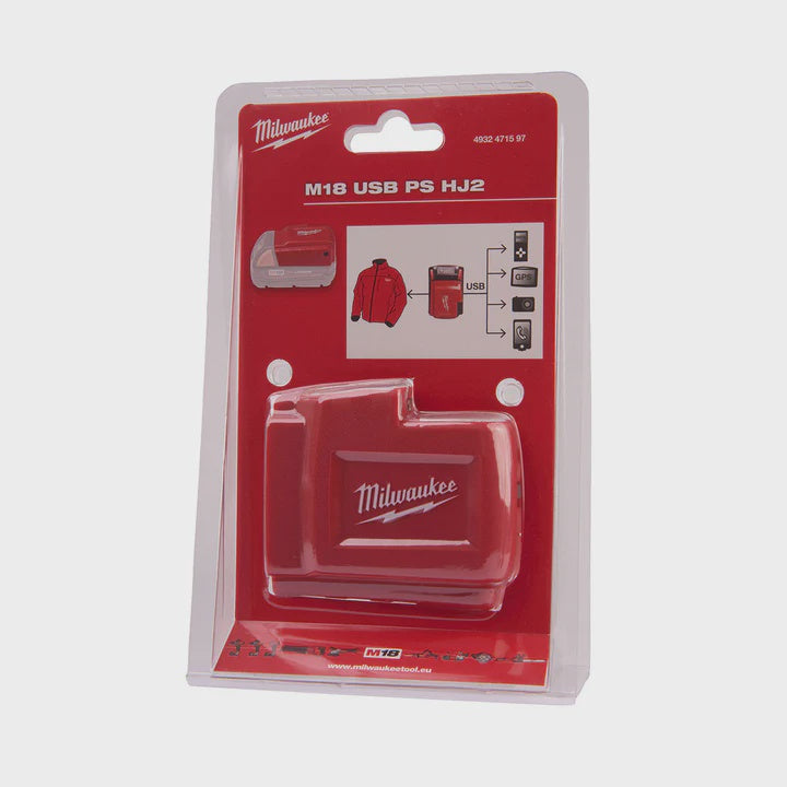 Milwaukee M18 USB PS HJ2 USB Power Source Controller for System Attachments 4932471597