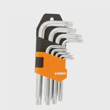 Kendo Extra Long Arm Torx Key Set 9 Pieces