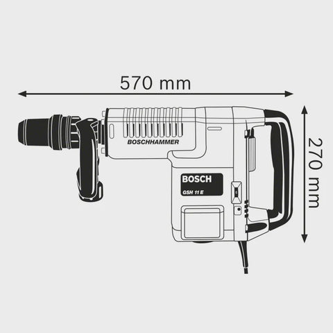 Bosch GSH 11 E SDS-Max Professional Demolition Hammer 1500W/240V 0611316742