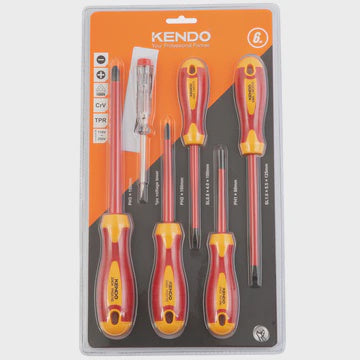 Kendo VDE Screwdriver Slotted 2.5mm x 75mm