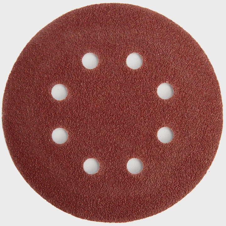 Abracs Hook & Loop 125mm Sanding Discs 8 Holes 220G Pack of 25 ABHL8125240