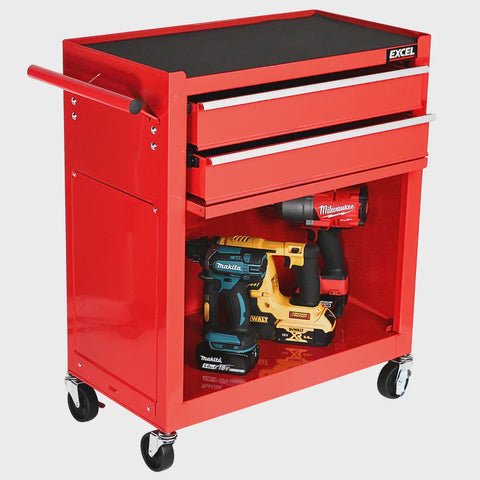Excel Roller Tool Chest Cabinet 8 Drawers Storage Toolbox Red