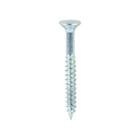 Timco 10 x 1 3/4" Twin Threaded Woodscrews Countsunk Head Zinc (200/Box) 10134CWZ