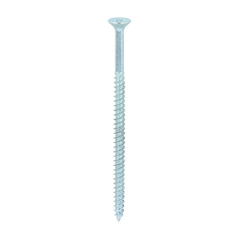 Timco 10 x 31/2" Twin Threaded Woodscrews Countsunk Head Zinc (100/Box) 10312CWZ