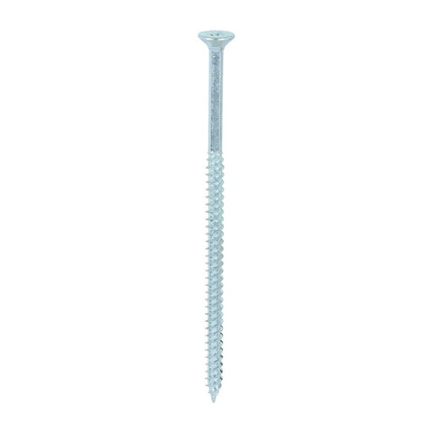 Timco 10 x 4" Twin Threaded Woodscrews Countsunk Head Zinc (100/Box) 00104CWZ