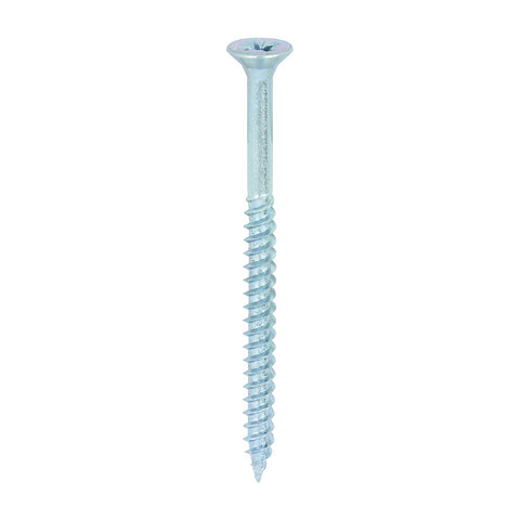 Timco 12 x 3" Twin Threaded Woodscrews Countsunk Head Zinc (200/Box) 00123CWZ