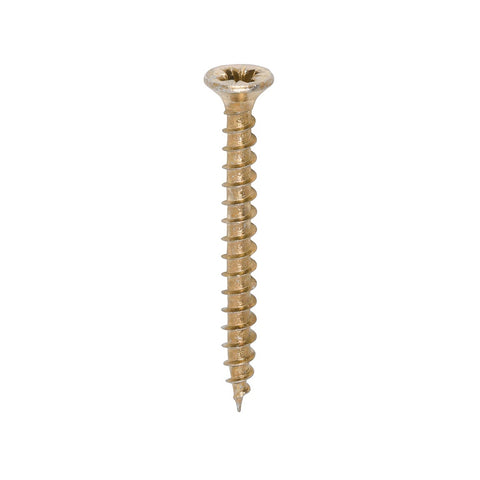 Timco 3.5 x 35mm Solo Chipboard & Woodscrews - PZ - Double Countersunk - Yellow 35035SOLOC