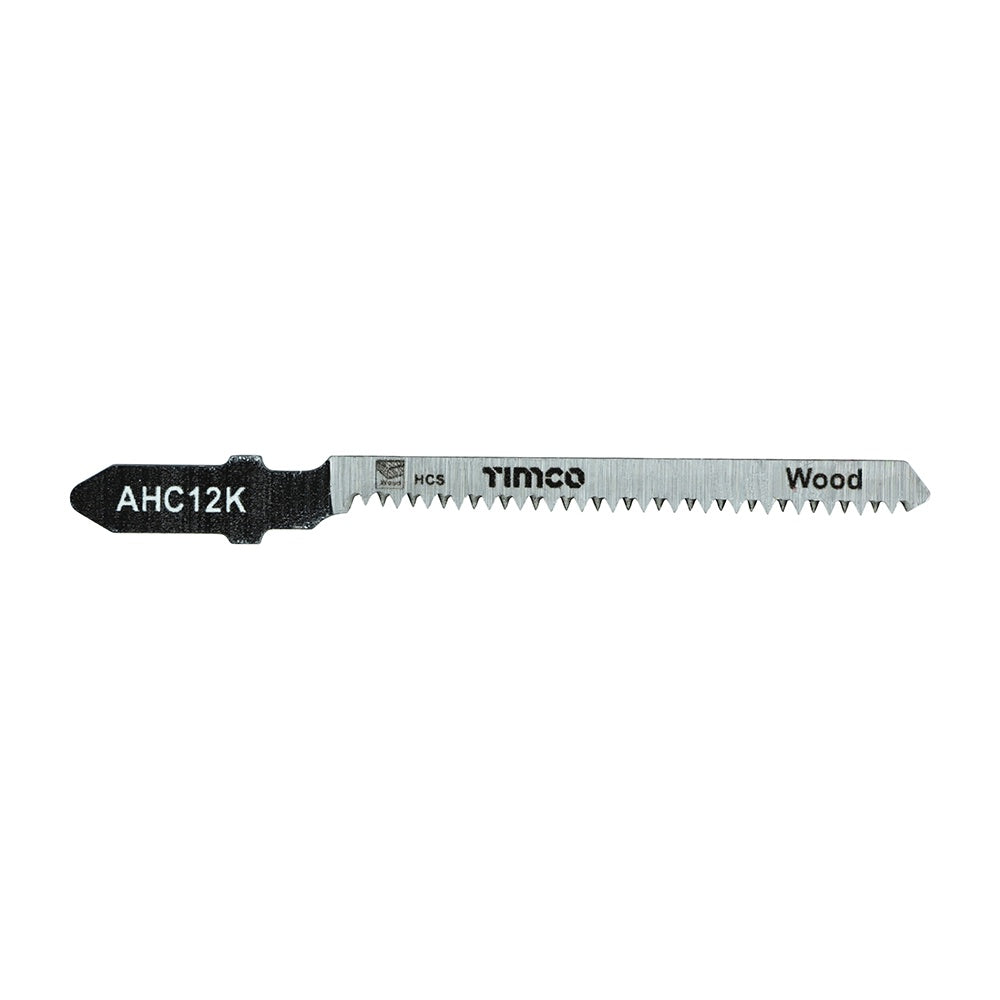 Timco T101AO Jigsaw Blades Wood Cutting HCS Blades Clean Quick Cut AHC12K