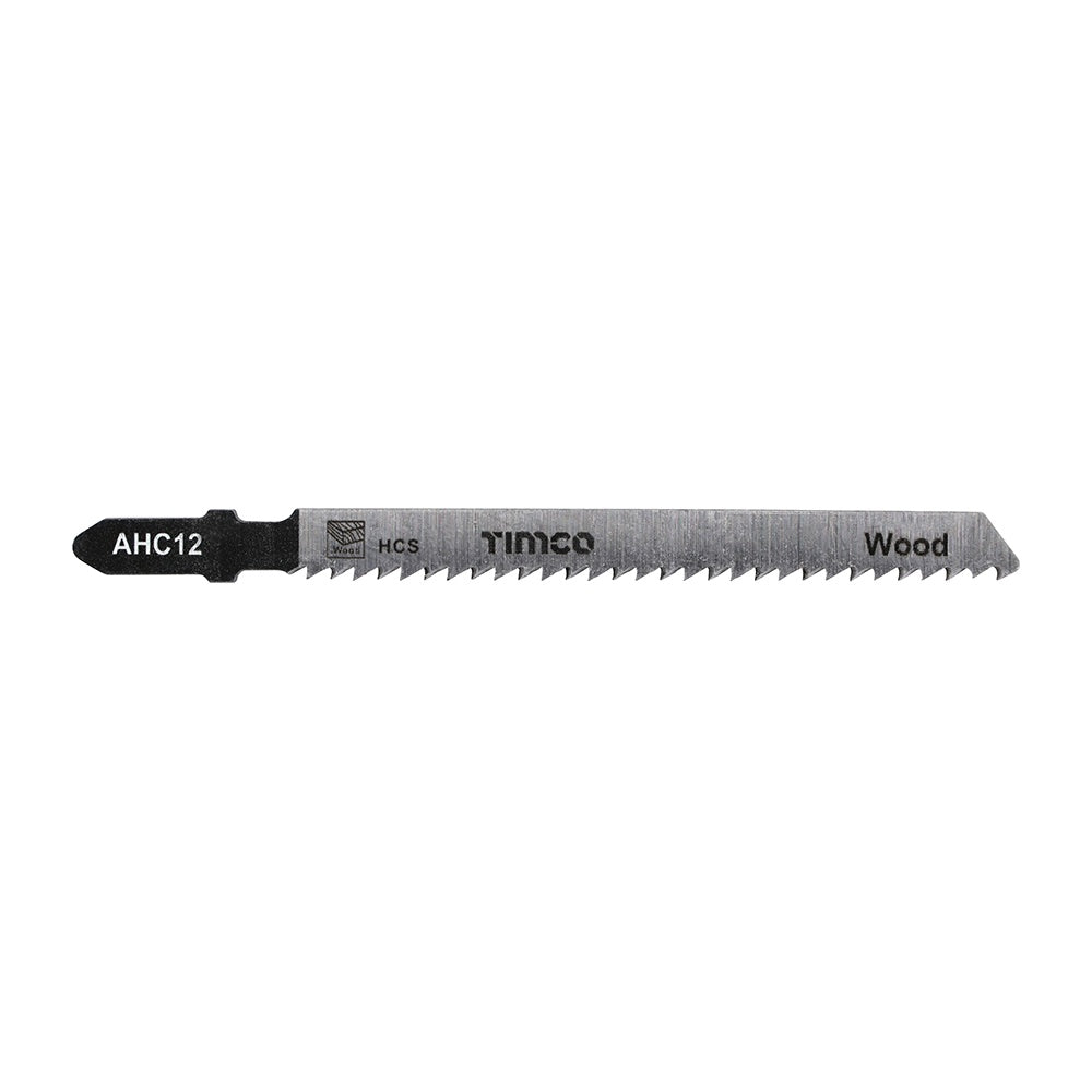 Timco T101B Jigsaw Blades Wood Cutting HCS Blades Clean Quick Cut AHC12
