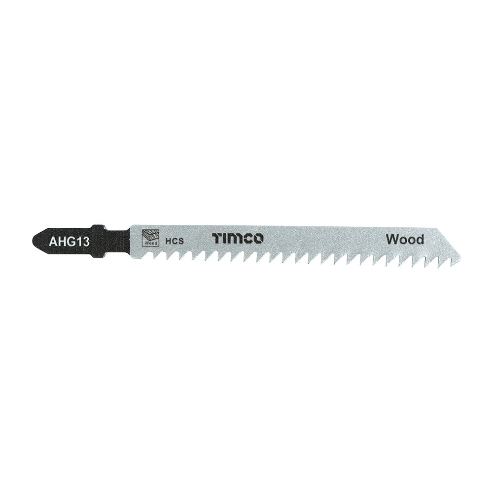 Timco T101B Jigsaw Blades Wood Cutting HCS Blades Clean Quick Cut AHG13