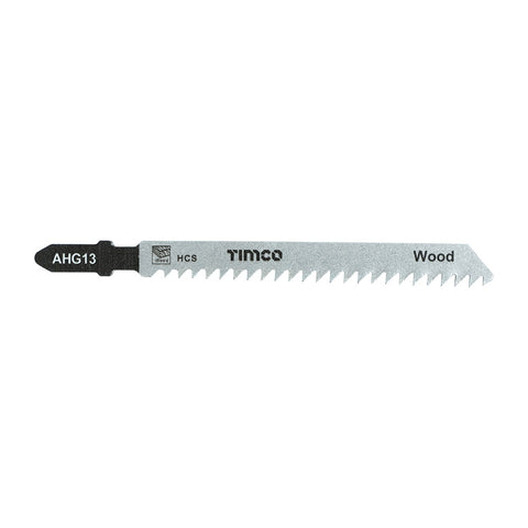 Timco T101B Jigsaw Blades Wood Cutting HCS Blades Clean Quick Cut AHG13