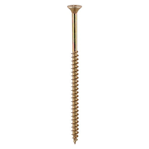 Timco 5.0 x 100mm Solo Woodscrews PZ Double Countersunk 40° Deep Yellow 50100STUBY