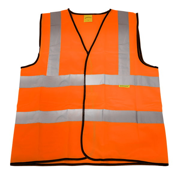 Sealey Worksafe® Hi-Vis Orange Waistcoat - XX-Large 9812XXL