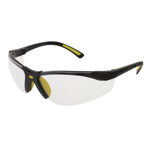 Sealey Worksafe® Zante Style Clear Safety Glasses with Flexi Arms 9213