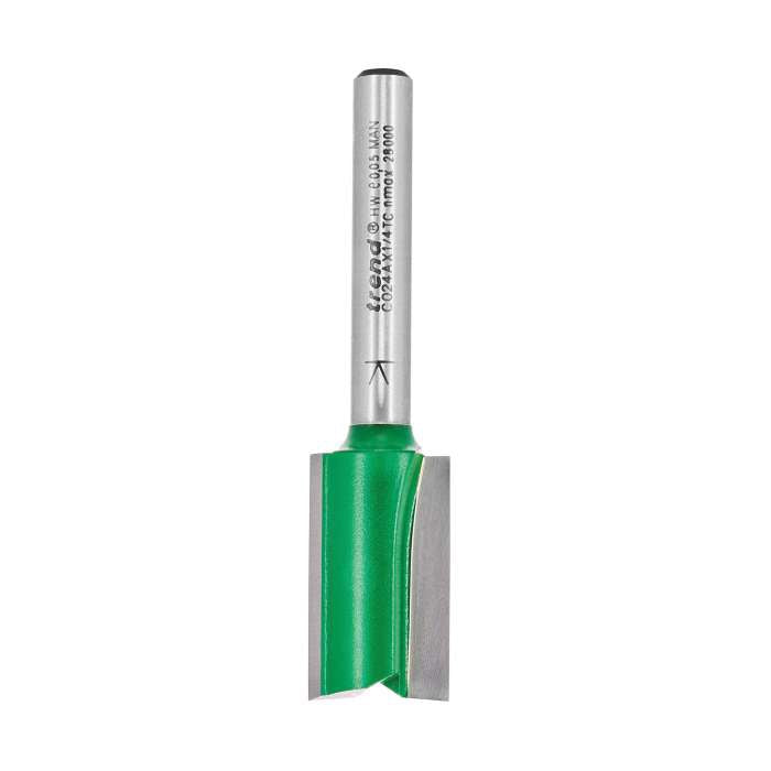 Trend 1/4" Two Flute Straight Cutter 15.0mm Dia. x 25mm Cut C024AX1/4TC