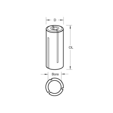 Trend Collet Sleeve 6.35mm to 12.7mm CLT/SLV/63127