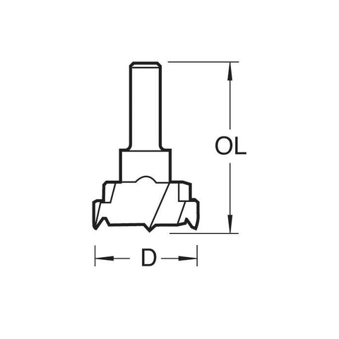 Trend Cylindrical boring bit 35mm WS T420/35X8MMWS