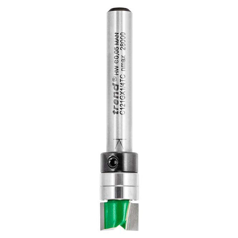Trend 9.5mm Dia. x 6.35mm Cut Template Profile Cutter C121GX1/4TC