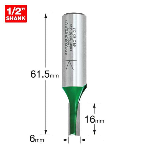 Trend Two Flute Cutter 6mm diameter C005X1/2TC