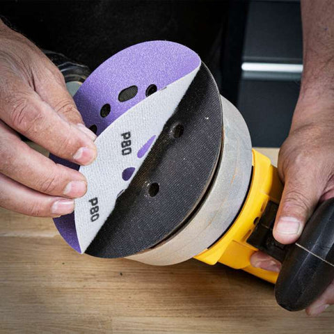Trend Zirconium Random Orbital Sanding Disc 10pc 150mm 80 grit AB/150/80Z