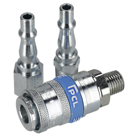 Sealey AC60 PCL Air Tool Coupling Kit 1/4"BSP 3pc