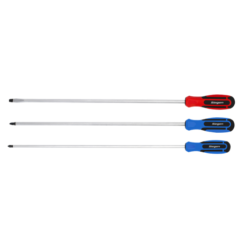 Sealey S0895 Extra-Long Screwdriver Set 3pc