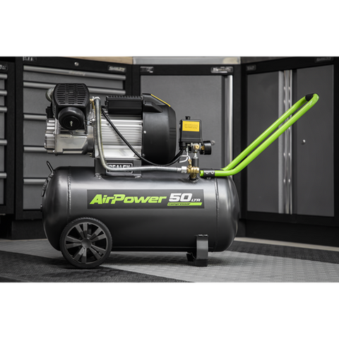Sealey SAC5030VE 50L V-Twin Direct Drive Air Compressor 230V