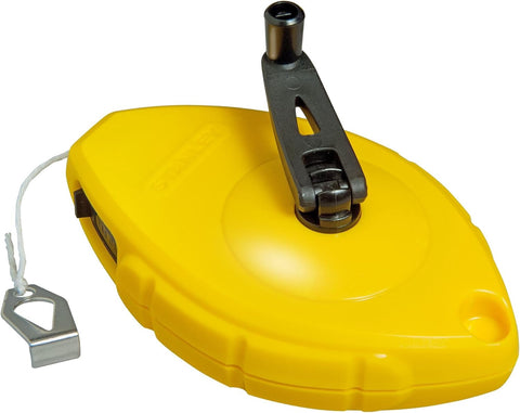 Stanley 0-47-443 Chalk Line 30m Blue Chalk & Level STA047443