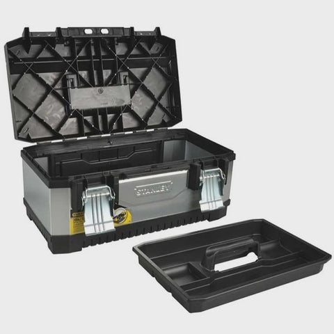 Stanley 1-95-619 Galvanised Metal Toolbox 58cm/23" STA195619