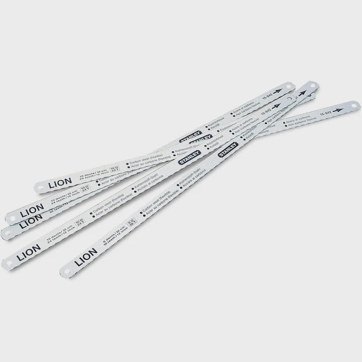 Stanley STA015801 300mm Flexible Hacksaw Blade Pack of 5