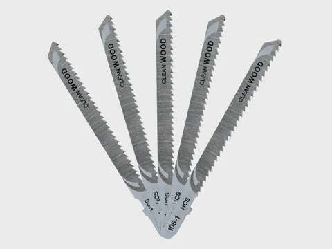 DeWalt 100mm HCS T-Shank Wood Cutting Jigsaw Blades DT2165-QZ Pack of 5