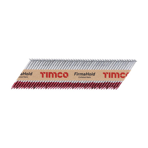 FirmaHold 63mm Bright Ring Shank Collated Clipped Head Nails With 3 Fuel Cells Pack of 3300 CBRT63G