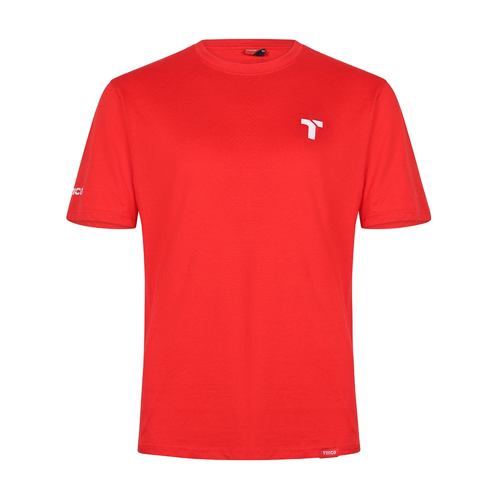 Timco Mens Short Sleeve Trade T-Shirt Classic Fit Medium Red TTMIXM