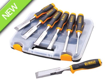 DeWalt 6 Piece Chisel Set With Free Chisel Knife DHT48305P
