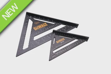 DeWalt XMS25SQTWIN 175mm (7in) & 300mm (12in) Rafter Square Twin Pack