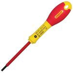 Stanley 0-65-411 3.5 x 75mm FatMax VDE Insulated Screwdriver Parallel Tip STA065411