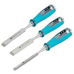 OX Tools P371203 Pro Wood Chisels Set 3 Piece with Velcro Case OX-P371203