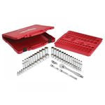 Milwaukee 3/8'' Drive Ratchet & Socket Set Metric Imperial 56 Piece 4932464946