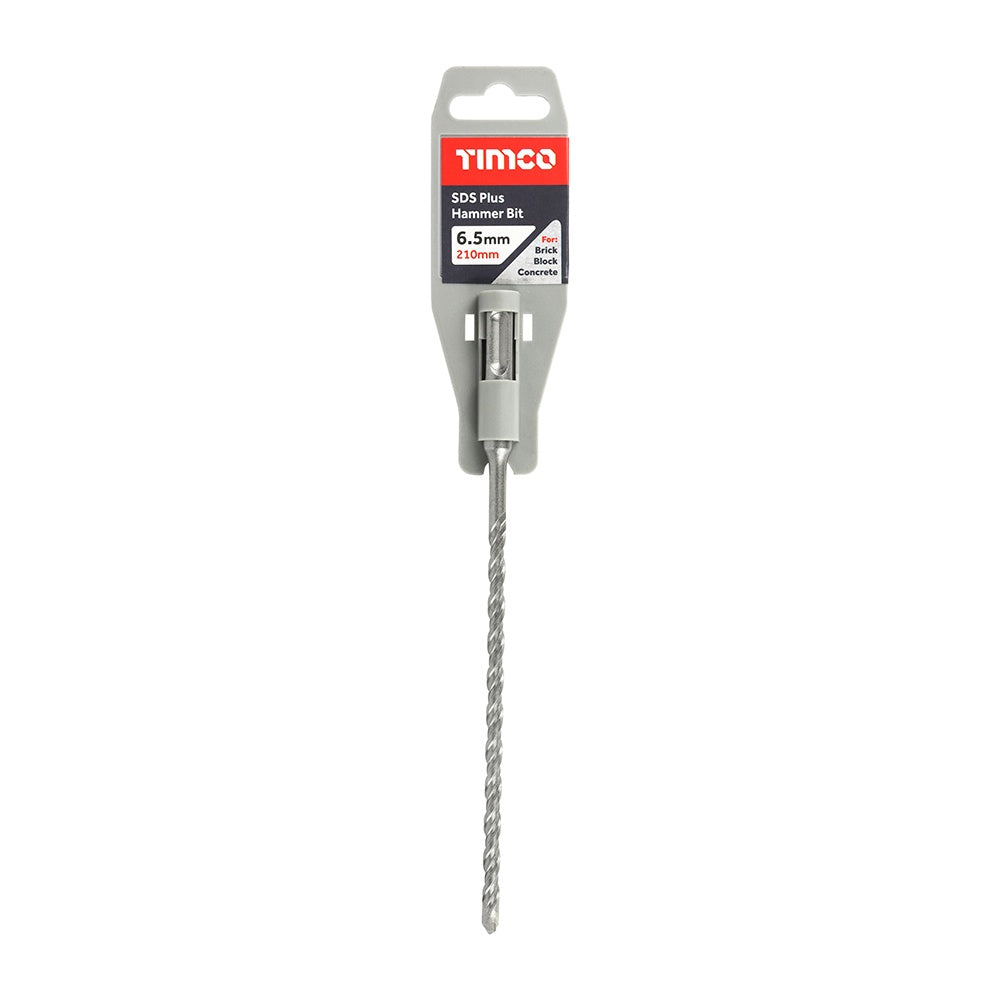 Timco 6.5 x 210mm SDS Plus Hammer Bit Fully Heat Treated SDS65210