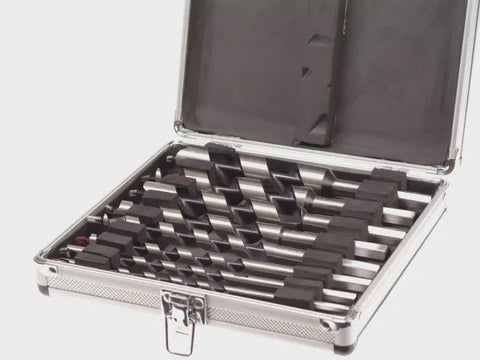 Faithfull 8 Piece 6-25mm Combination Wood Auger Bit Set FAICASET8