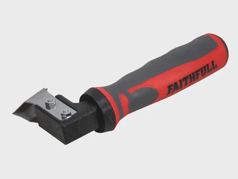 Faithfull Silicone Removal Knife Stainless Steel Blade Soft Grip FAITLSILREM